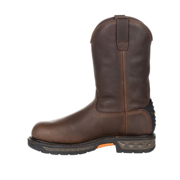 Le Bos Georgia Boot Brown Carbo-Tec LT Steel Toe Waterproof Pull On Workboot GB00310