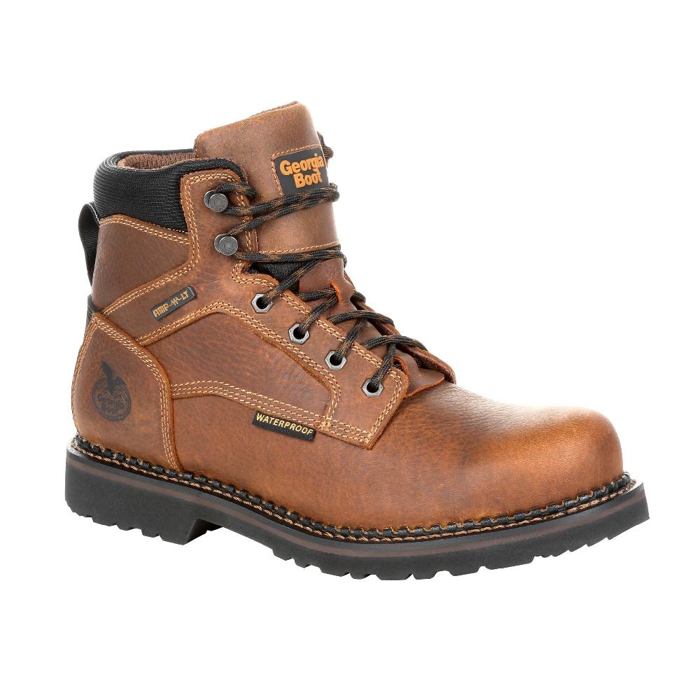 le bos Georgia Boot Brown Georgia Giant Revamp Men's Steel Toe Waterproof Work Boots GB00317