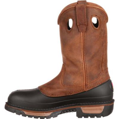Le Bos Georgia Boot Brown Muddog Steel Toe Waterproof Men's Wellington Pull On Boot G5594 **ONLINE ONLY