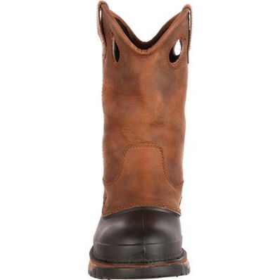 Le Bos Georgia Boot Brown Muddog Steel Toe Waterproof Men's Wellington Pull On Boot G5594 **ONLINE ONLY