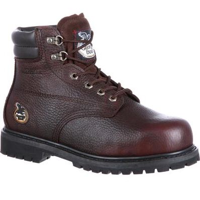 le bos Georgia Boot Brown Oiler Steel Toe Waterproof Men's Work Boot G6174 **ONLINE ONLY