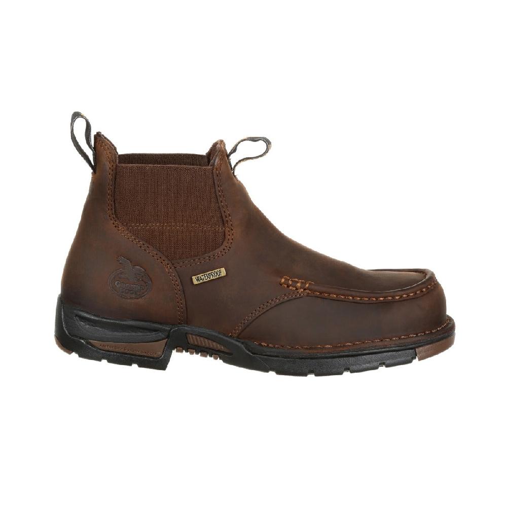 le bos Georgia Boot Dark Brown Athens Chelsea Waterproof Mens Work Boots GB00156