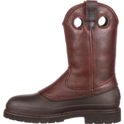 Le Bos Georgia Boot Soggy Brown Muddog Steel Toe Wellington Men's Work Boot G5655 **ONLINE ONLY