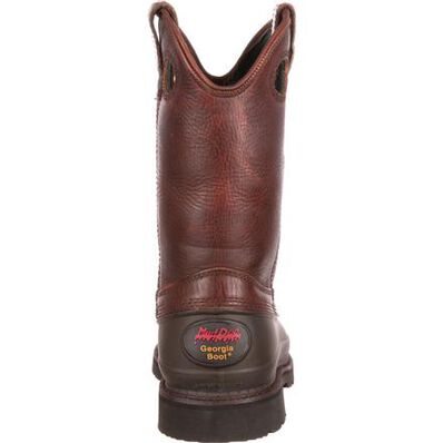 Le Bos Georgia Boot Soggy Brown Muddog Steel Toe Wellington Men's Work Boot G5655 **ONLINE ONLY