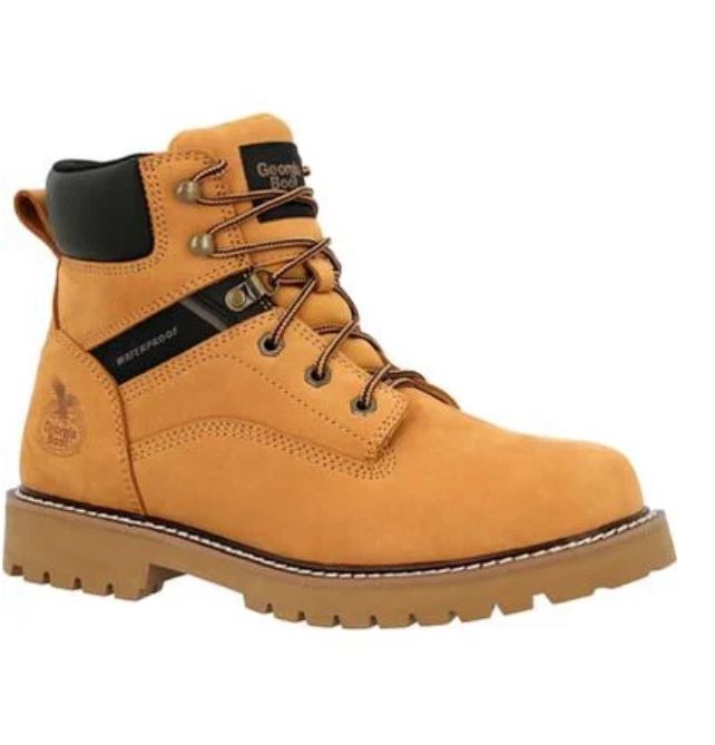 le bos Georgia Boot Wheat 37 Steel Toe Waterproof Men's Work Boots GB00673