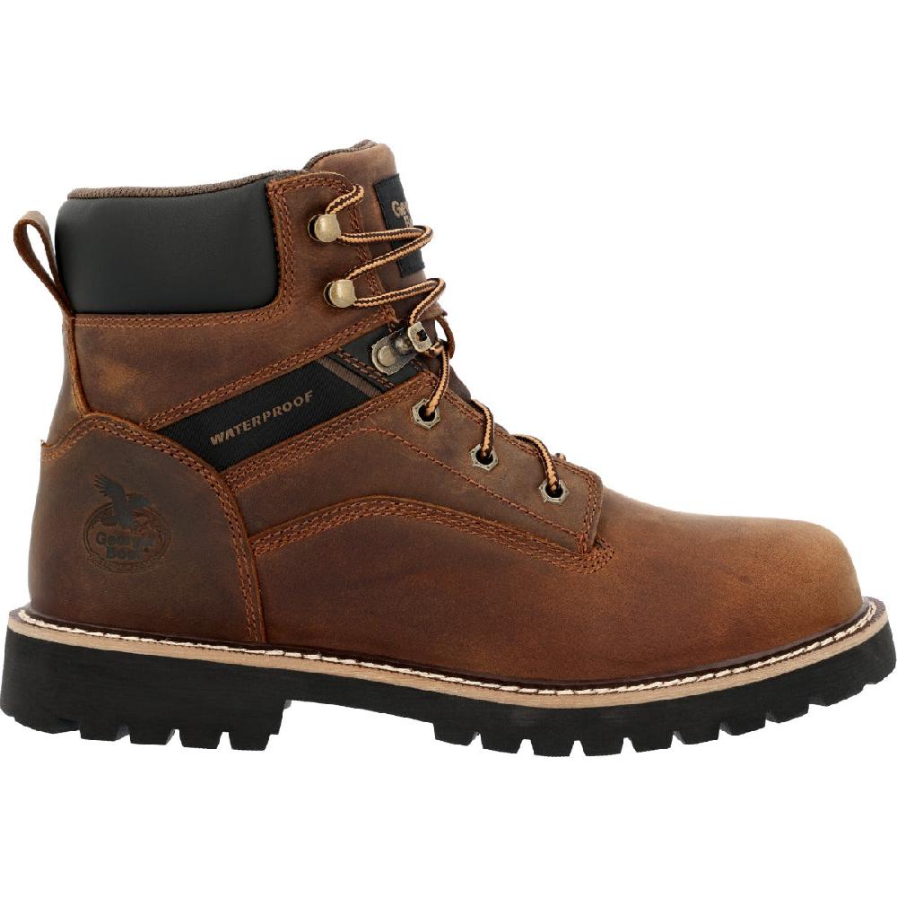 Le Bos Georgia Boots Brown Core 37 Steel Toe 6 Inch Men's Waterproof Work Boots GB00636