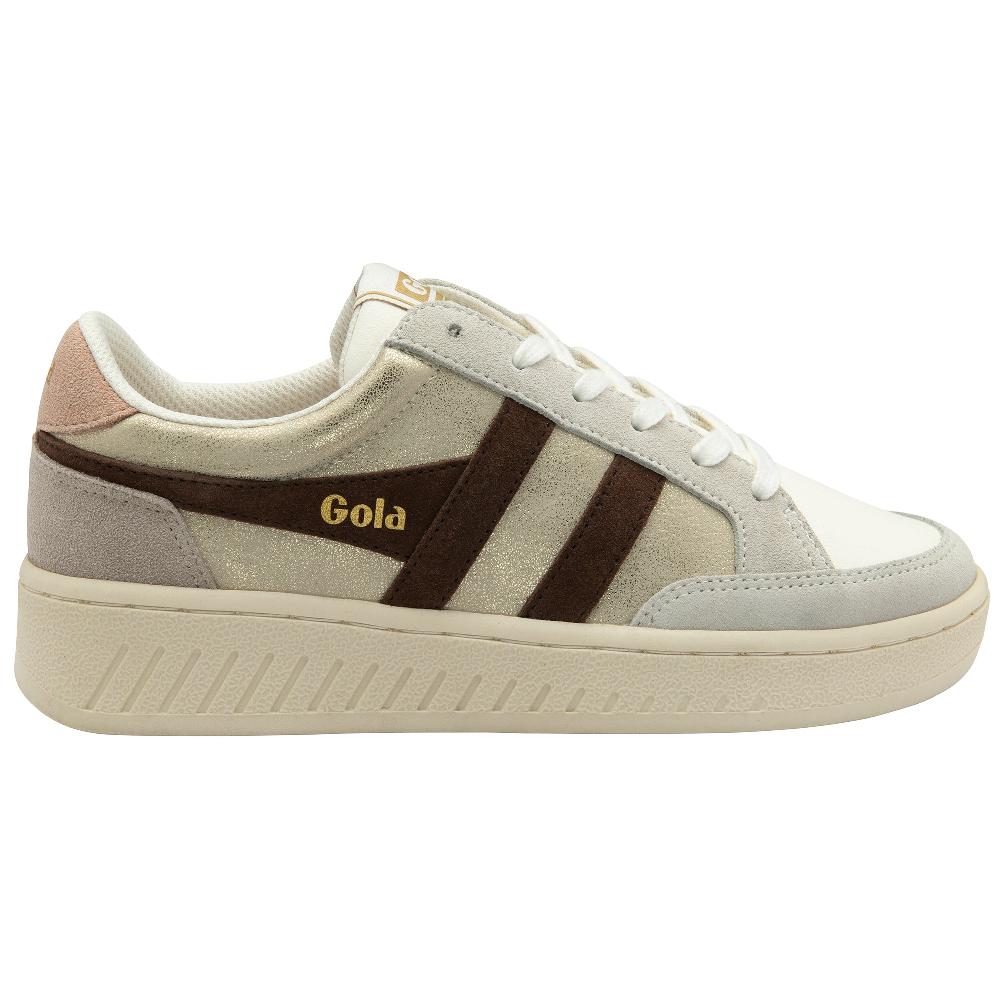 le bos Gola Gold/Dark Brown/Cameo Superslam Blaze Women's Sneakers CLB334-YT