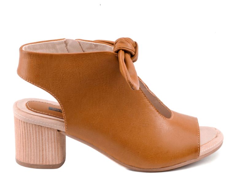Le Bos Good Choice Shoes Tan Kimora Women's Heeled Sandals KIMORA-TAN