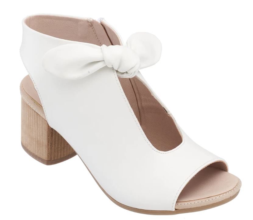 le bos Good Choice Shoes White Kimora Women's Heeled Sandals KIMORA-WHT