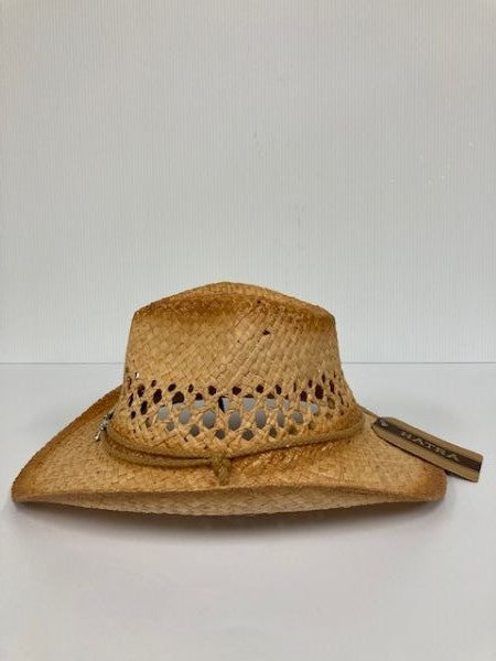 Le Bos Hat Vision Raffia Hatra Western Childrens Hat With Longhorn Emblem R41K