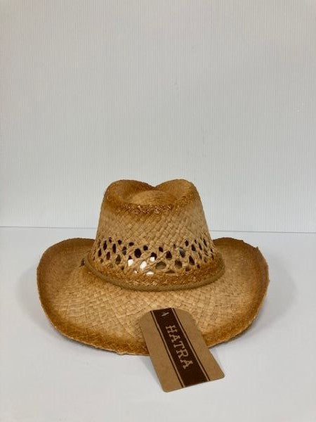 Le Bos Hat Vision Raffia Hatra Western Childrens Hat With Longhorn Emblem R41K