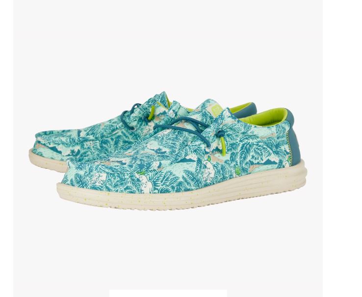 Le Bos Hey Dude Blue Tropical Wally H20 Men's Casual Shoes 40702-4OR