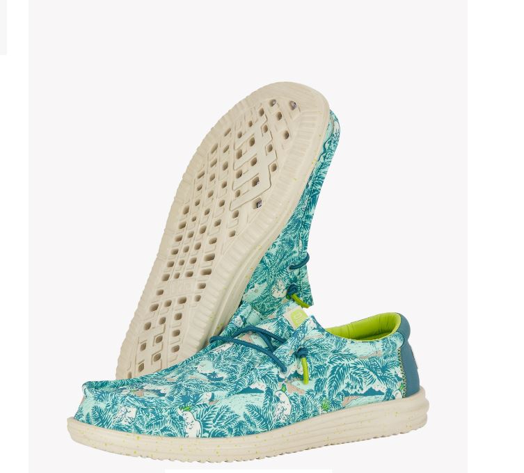 le bos Hey Dude Blue Tropical Wally H20 Men's Casual Shoes 40702-4OR
