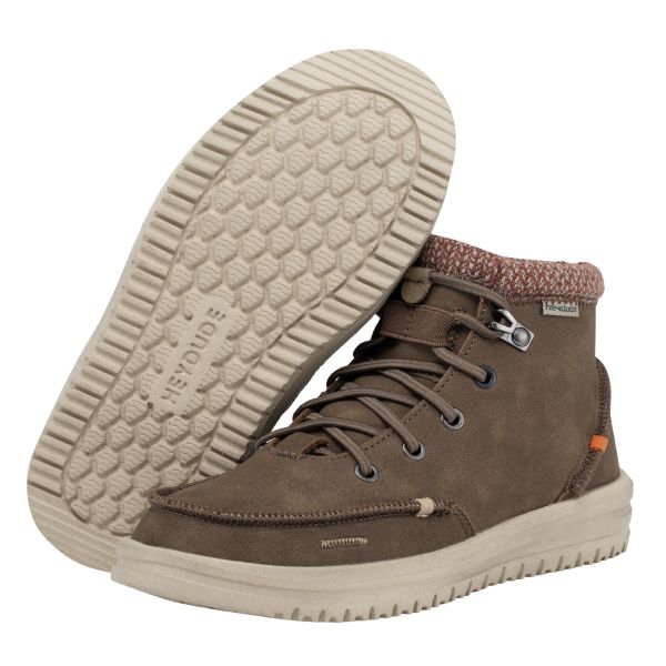 le bos Hey Dude Brown Bradley Youth Moccasin Boots 130311500