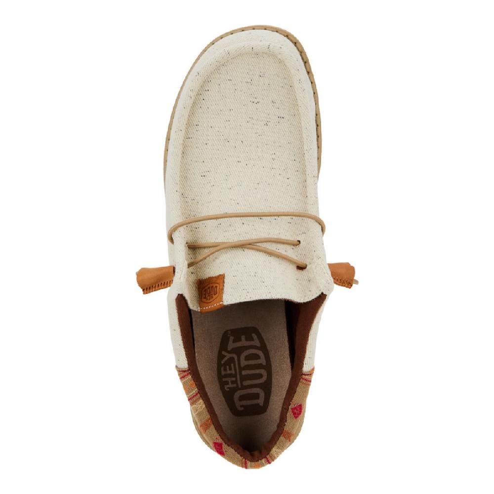 Le Bos Hey Dude Off White Wally Funk Vintage Blanket Men's Casual Shoes 40680-1LB