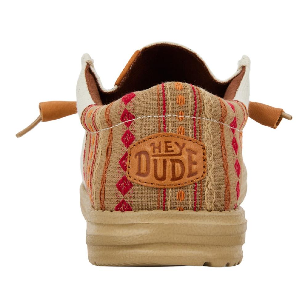 Le Bos Hey Dude Off White Wally Funk Vintage Blanket Men's Casual Shoes 40680-1LB