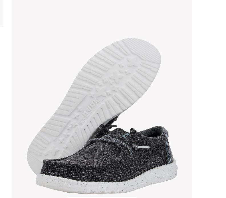 le bos Hey Dude Wally Black/White Wally Coastline Men's Casual Shoes 40716-066