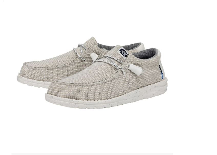 Le Bos Hey Dude White Wally Sport Mesh Men's Casual Shoes 40403-100