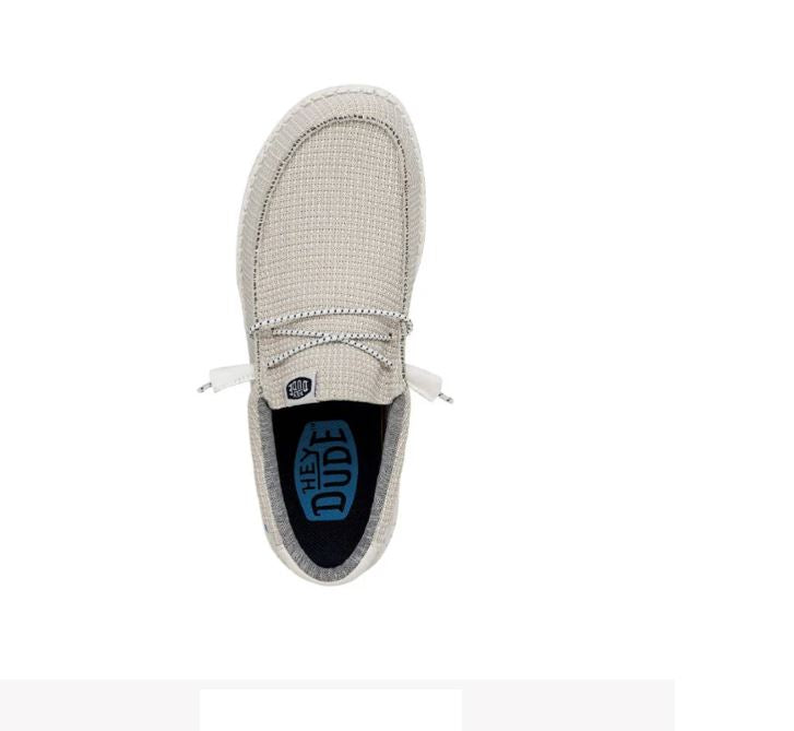 Le Bos Hey Dude White Wally Sport Mesh Men's Casual Shoes 40403-100