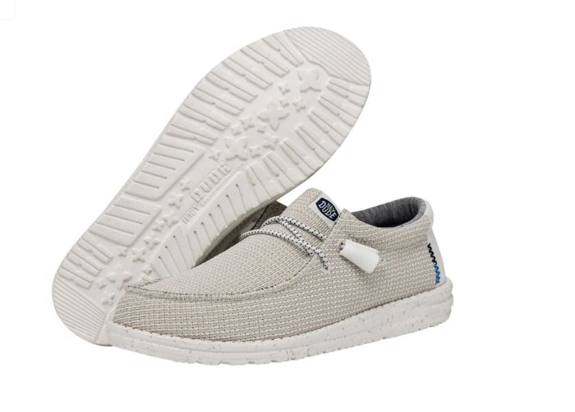 le bos Hey Dude White Wally Sport Mesh Men's Casual Shoes 40403-100