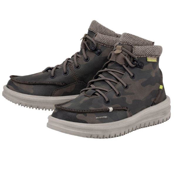 Le Bos Hey Dude Woodland Camo Bradley Youth Shoes 130318339