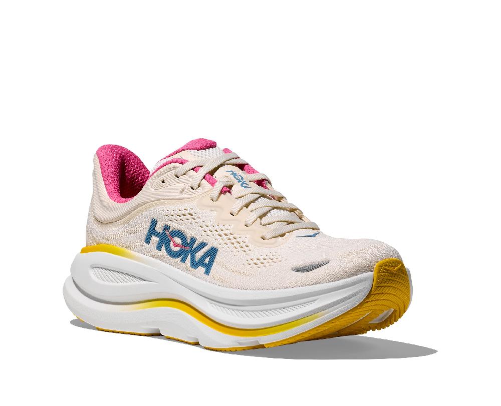Le Bos Hoka Alabaster/Birch Bondi 9 Women's Running Shoes 1162012-ALBST