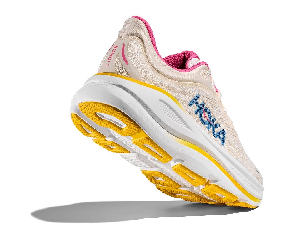 Le Bos Hoka Alabaster/Birch Bondi 9 Women's Running Shoes 1162012-ALBST