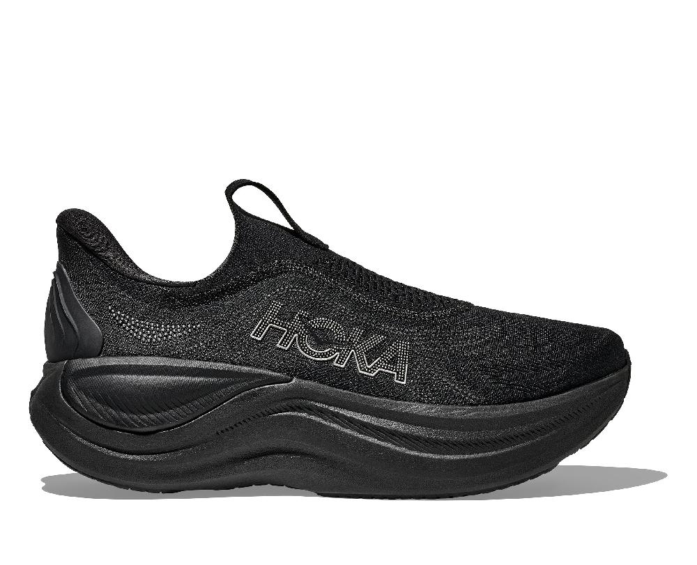 le bos Hoka Black/Black Skyward Laceless Men's Comfort and Recovery Shoes 1168876-BBLC