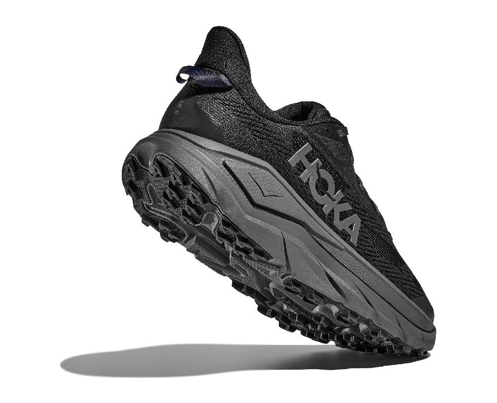 Le Bos Hoka Black/Outer Orbit Challenger 8 Wide Width Men's Trail Running Shoes 1168718-BCKT