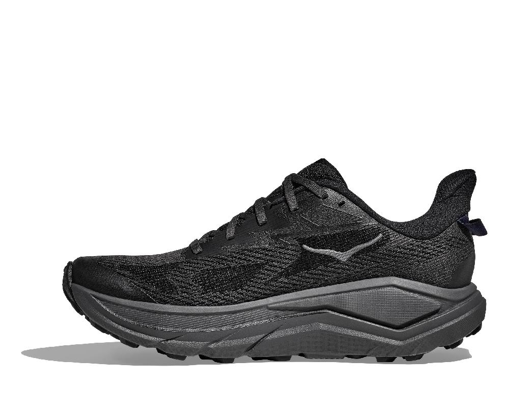 Le Bos Hoka Black/Outer Orbit Challenger 8 Wide Width Men's Trail Running Shoes 1168718-BCKT