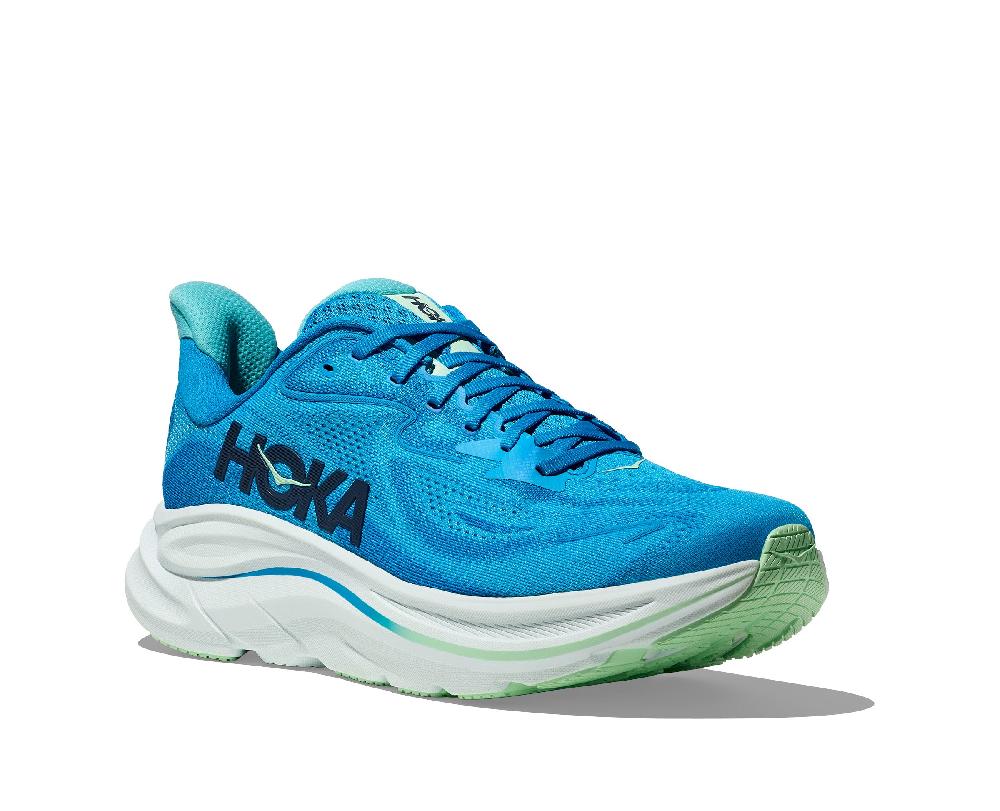 Le Bos Hoka Blue/Skyward Blue Clifton 10 Xtra Wide Men's Running Shoes 1162051-HSK