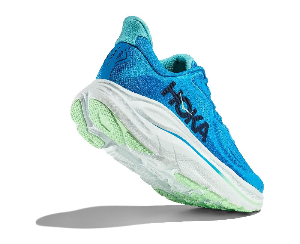 Le Bos Hoka Blue/Skyward Blue Clifton 10 Xtra Wide Men's Running Shoes 1162051-HSK