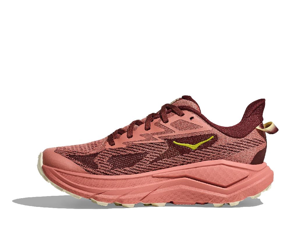 Le Bos Hoka Blush/Dark Cedar Challenger 8 Women's Wide Width Trail Running Shoes 1168719-BSHD