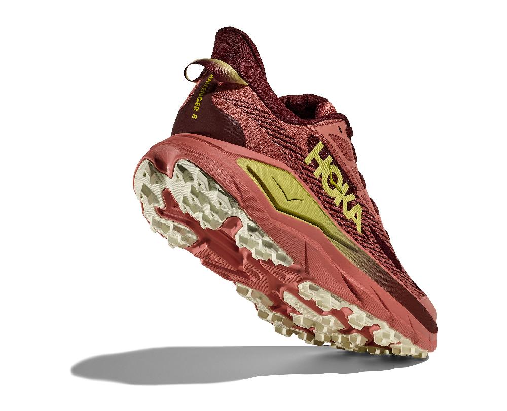Le Bos Hoka Blush/Dark Cedar Challenger 8 Women's Wide Width Trail Running Shoes 1168719-BSHD