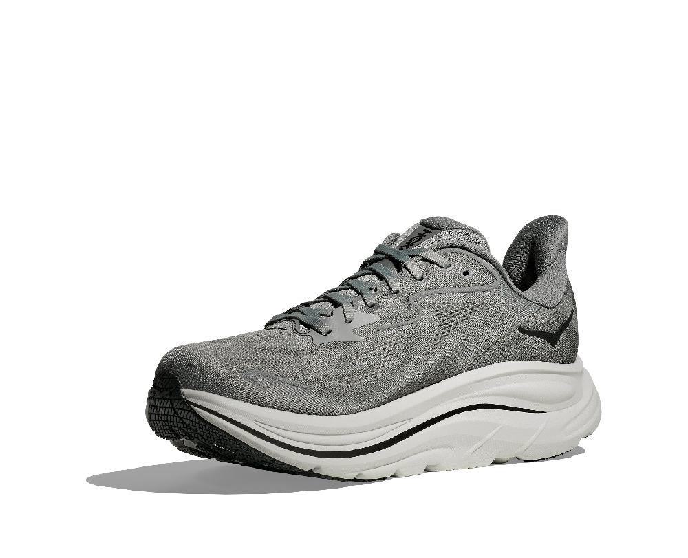 Le Bos Hoka Galactic Grey/Asteroid Clifton 10 Wide Width Men's Running Shoes 1162032-GYST