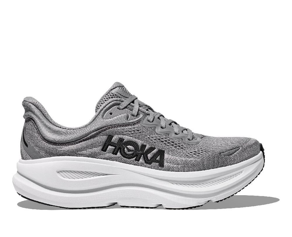 Le Bos Hoka Galactic Grey/Stellar Grey Bondi 9 Xtra Wide Width Men's Running Shoes 1162015-GCTC