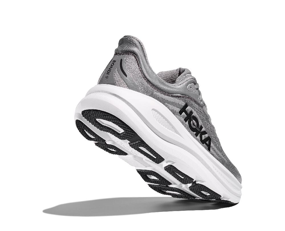 Le Bos Hoka Galactic Grey/Stellar Grey Bondi 9 Xtra Wide Width Men's Running Shoes 1162015-GCTC