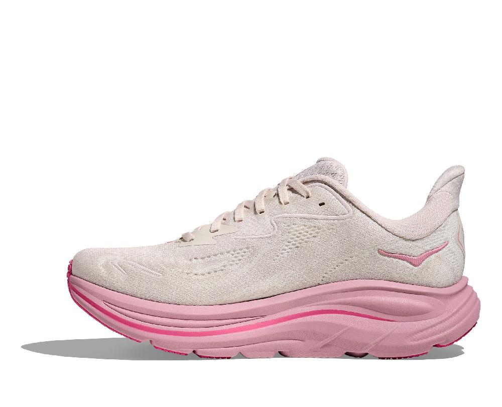 Le Bos Hoka Rose Cream/Dried Rose Clifton 10 Women's Running Shoes 1162031-RMD
