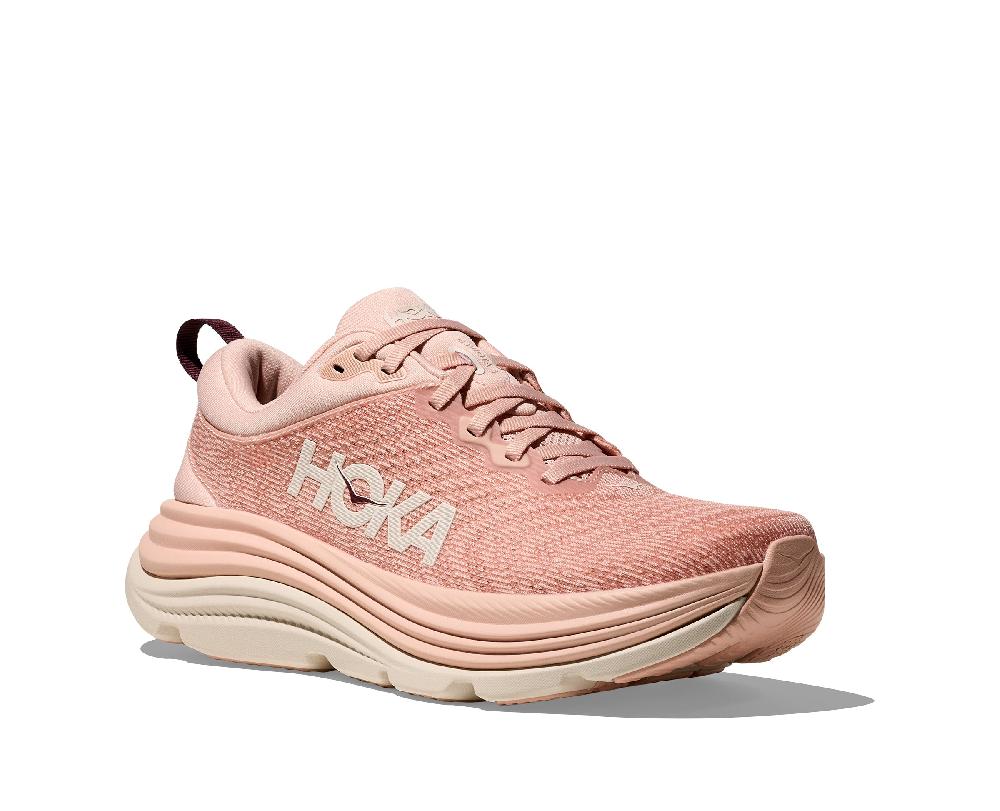Le Bos Hoka Rose Latte/Rose Cream Gaviota 5 Women's Running Shoes 1134235-RLTT