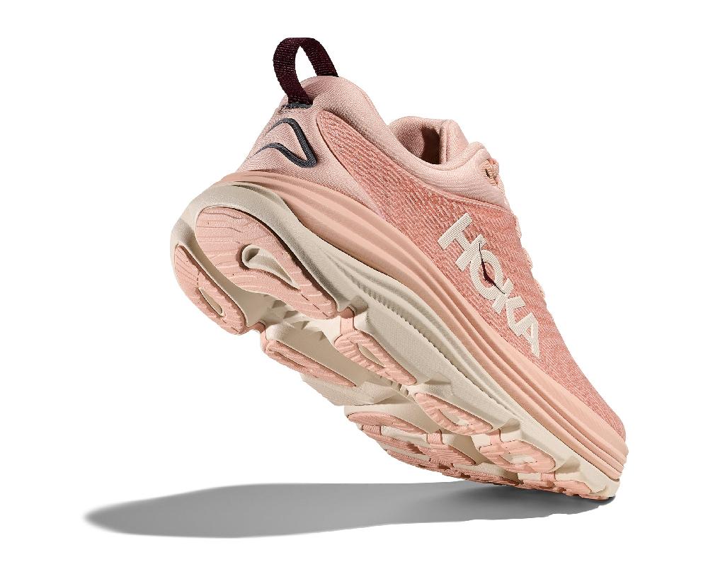 Le Bos Hoka Rose Latte/Rose Cream Gaviota 5 Women's Running Shoes 1134235-RLTT