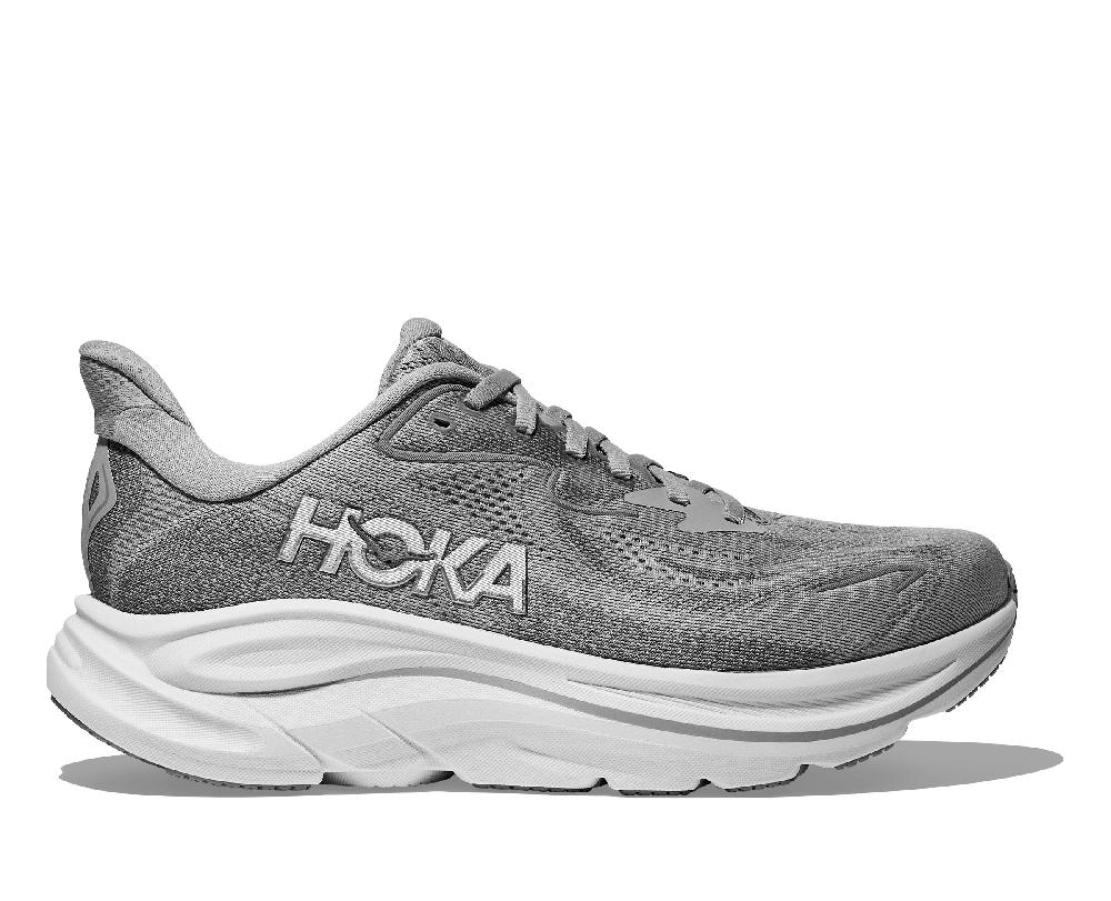 le bos Hoka Stellar Grey/Galactic Grey Clifton 10 Wide Width Women's Running Shoes 1162050-SRYG