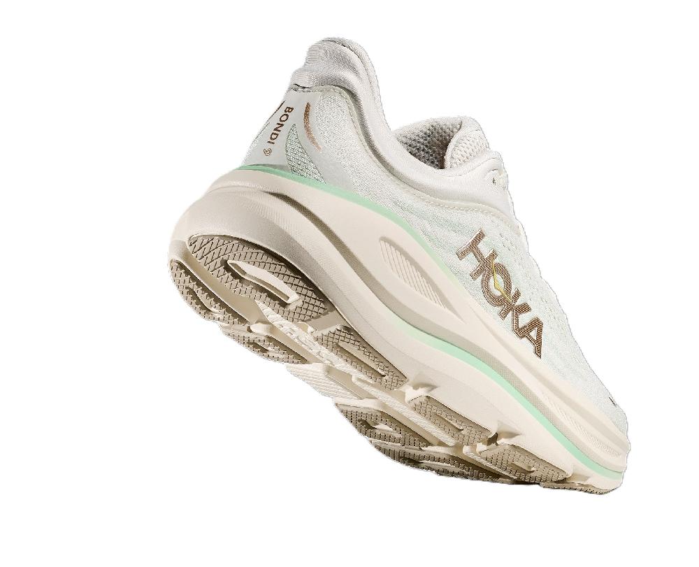 Le Bos Hoka Truffle Salt/Sea Glass Bondi Women's Wide Width Running Shoes 1162014-TLSL