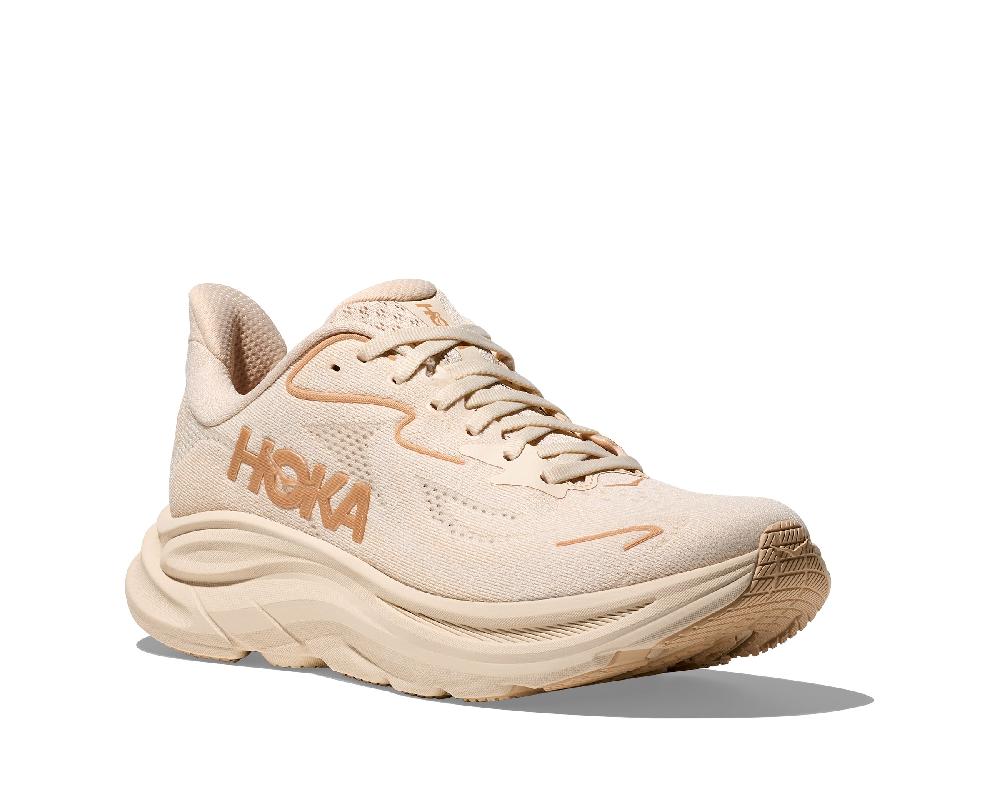 le bos Hoka Vanilla/Birch Clifton 10 Women's Wide Width Running Shoes 1162050-VCH