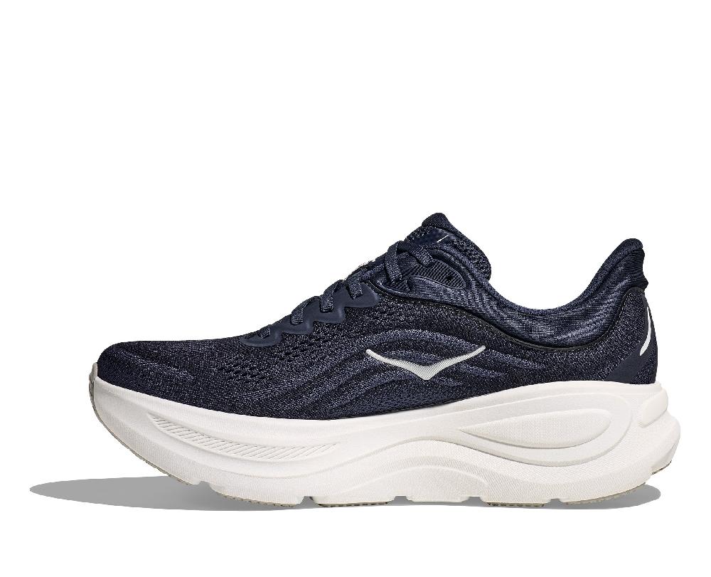 Le Bos Hoka Varsity Navy/White Bondi 9 Xtra Wide Width Men's Running Shoes 1162015-VYN