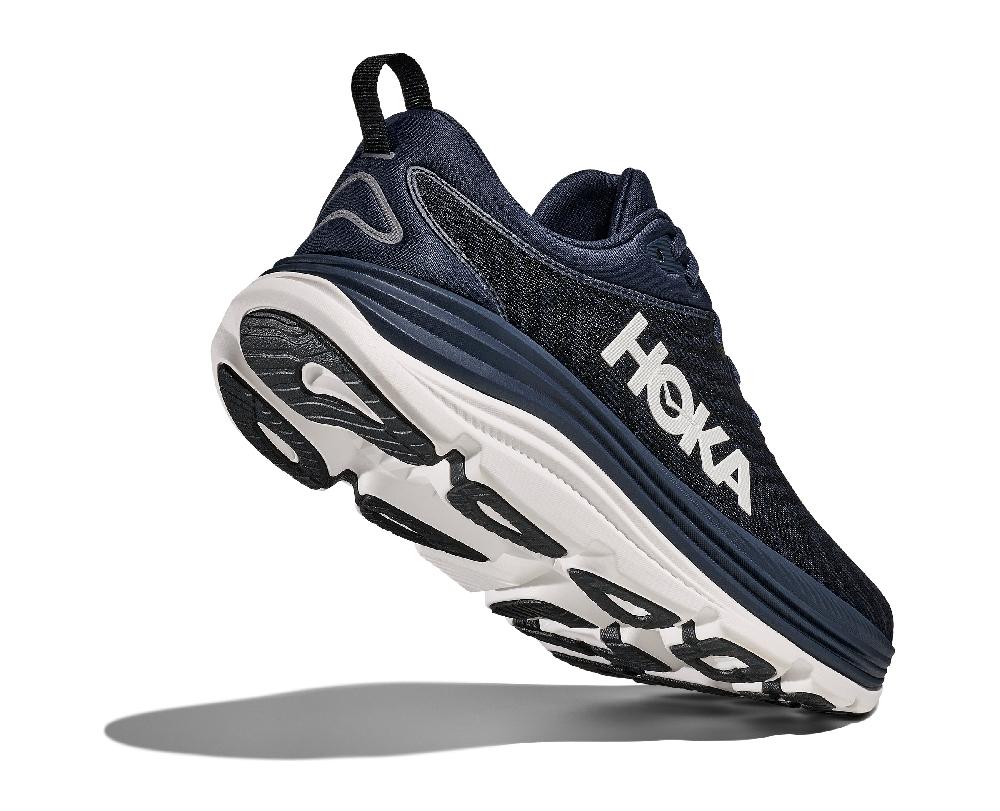 Le Bos Hoka Varsity Navy/White Gaviota 5 Men's Wide Width Running Shoes 1134234-VYN