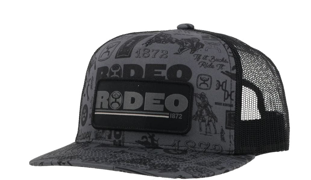 le bos Hooey Black Rodeo Snapback Youth Cap 2453T-BK-Y