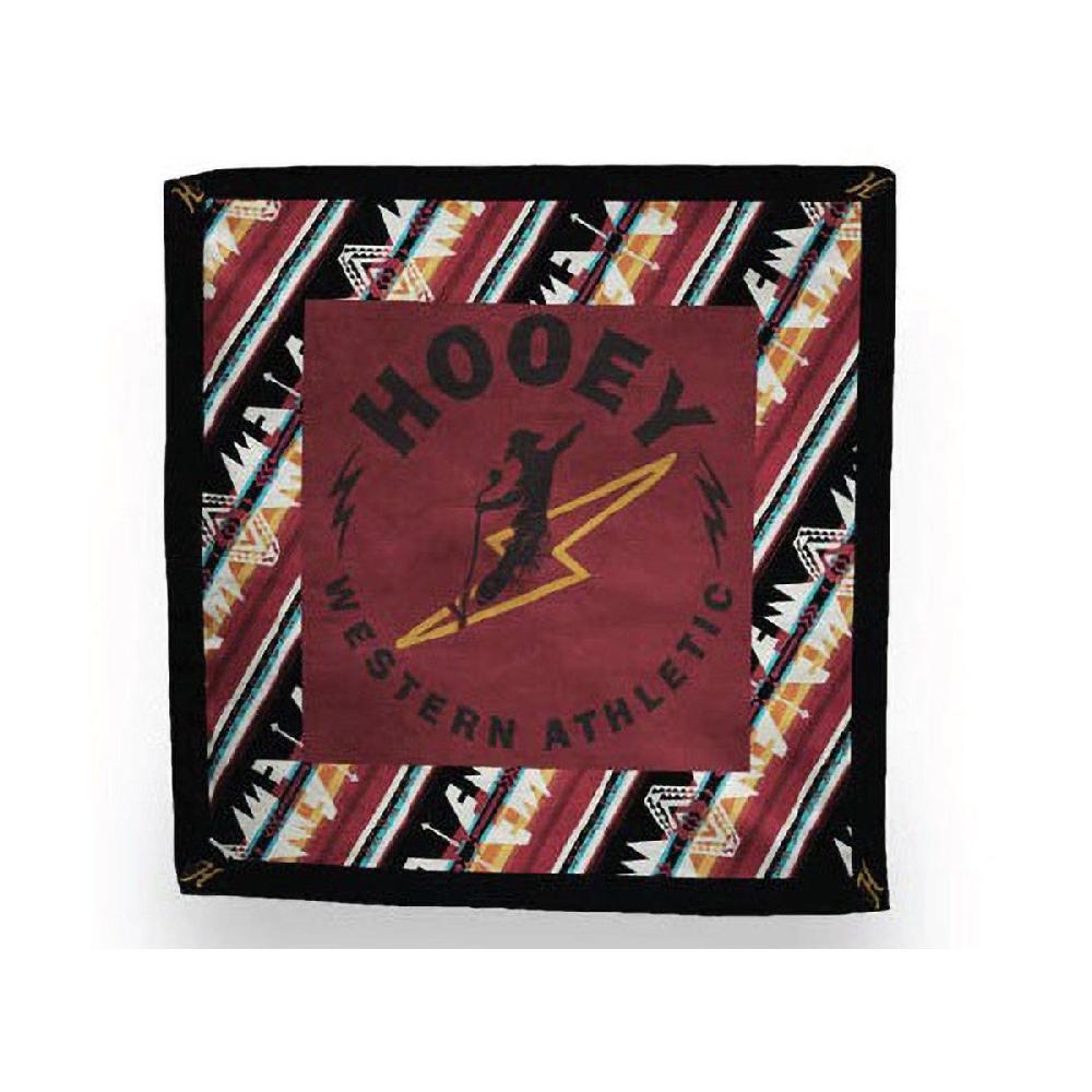le bos Hooey Maroon/Black/Gold 'Buzz' Wild Rag 20-BUZZ-1