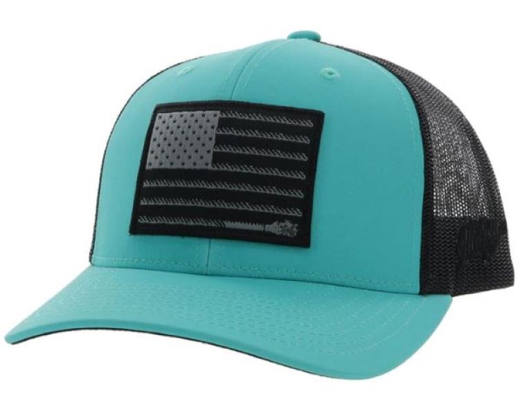 le bos Hooey Turquoise/Black Liberty Roper Youth Hat 2210T-TQBK-Y