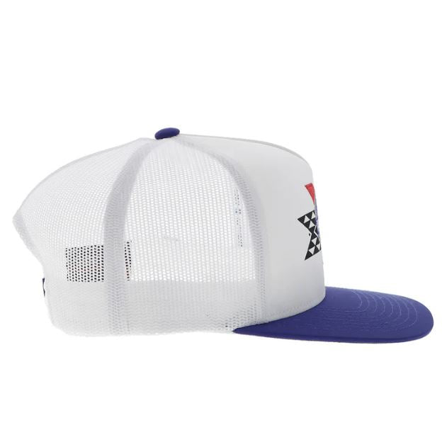 Le Bos Hooey White 'Pabst Blue Ribbon' Snapback Hat With White Blue And Red Patch 2576T-WH
