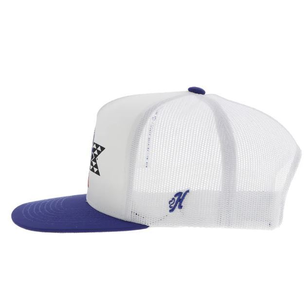 Le Bos Hooey White 'Pabst Blue Ribbon' Snapback Hat With White Blue And Red Patch 2576T-WH